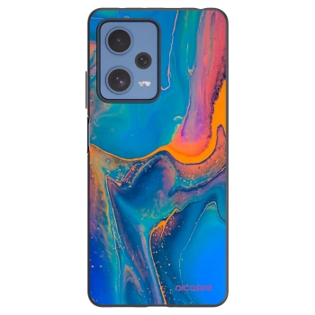 Picasee Xiaomi Redmi Note 12 Pro 5G Hülle - Schwarzes Silikon - Rainbow