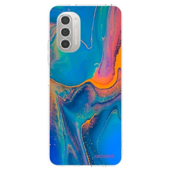 Picasee Motorola Moto G51 Hülle - Transparentes Silikon - Rainbow