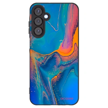 Picasee Samsung Galaxy A25 A256B 5G Hülle - Schwarzes Silikon - Rainbow