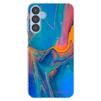 Picasee Samsung Galaxy A15 A156B 5G Hülle - Transparentes Silikon - Rainbow