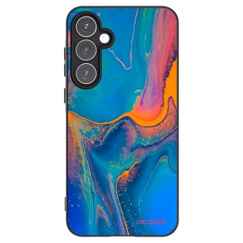 Picasee Samsung Galaxy A55 5G A556B Hülle - Schwarzes Silikon - Rainbow