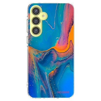 Picasee Samsung Galaxy A35 5G A356B Hülle - Transparentes Silikon - Rainbow