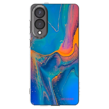 Picasee Samsung Galaxy S25 Edge 5G Hülle - Transparentes Silikon - Rainbow