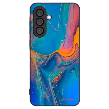 Picasee Samsung Galaxy A56 5G A566B Hülle - Schwarzes Silikon - Rainbow