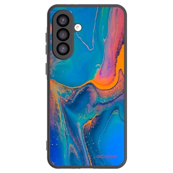 Picasee Samsung Galaxy A26 5G A266B Hülle - Schwarzes Silikon - Rainbow