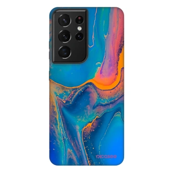Picasee Fashion Case für Samsung Galaxy S21 Ultra 5G G998B - Rainbow