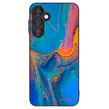 Picasee Samsung Galaxy A16 4G Hülle - Schwarzes Silikon - Rainbow