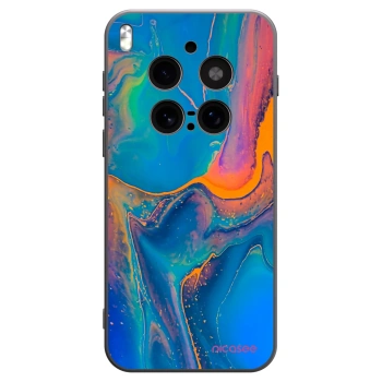 Picasee Vivo X300 Pro Hülle - Schwarzes Silikon - Rainbow
