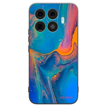 Picasee Xiaomi 17T Pro Hülle - Schwarzes Silikon - Rainbow