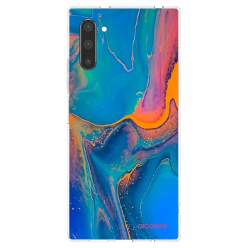 Picasee Samsung Galaxy Note 10 N970F Hülle - Transparentes Silikon - Rainbow
