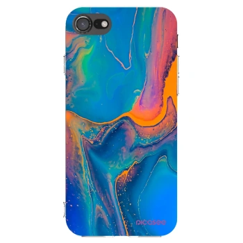 Picasee Apple iPhone 8 Hülle - Transparentes Silikon - Rainbow