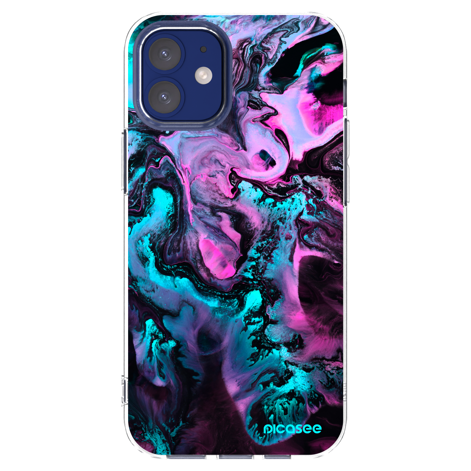 Picasee Apple iPhone 12 mini Hülle - Transparentes Silikon - Lean