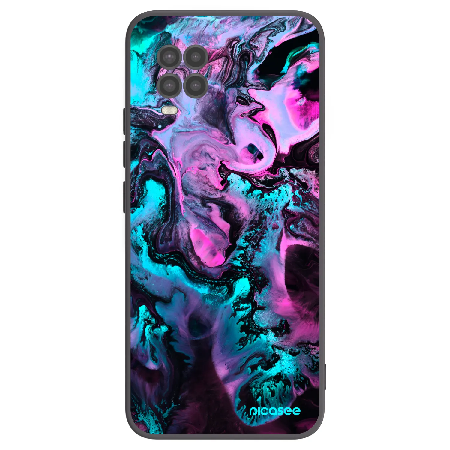 Picasee Xiaomi Mi 10 Lite Hülle - Schwarzes Silikon - Lean