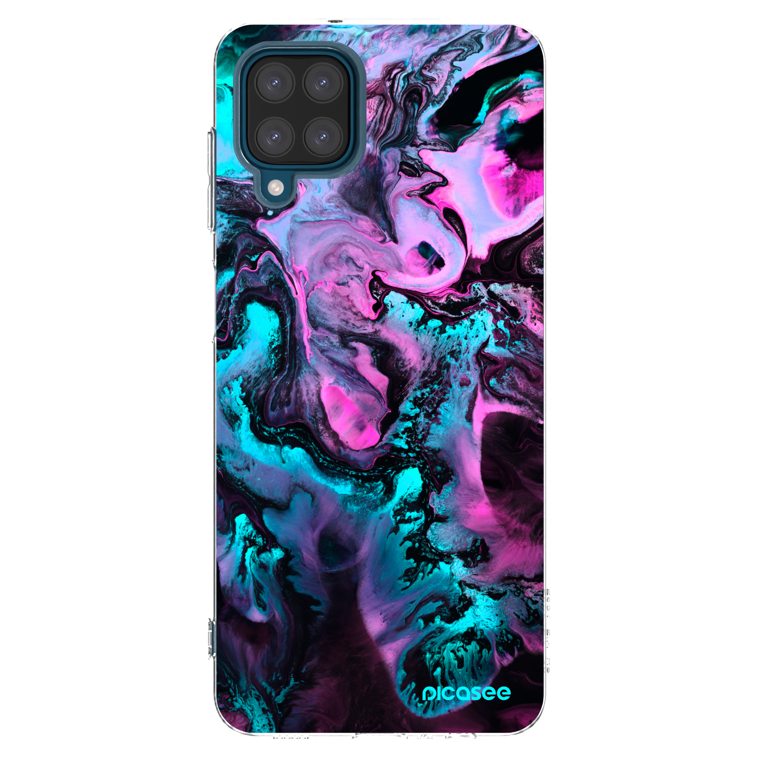 Picasee Samsung Galaxy A12 A125F Hülle - Transparentes Silikon - Lean