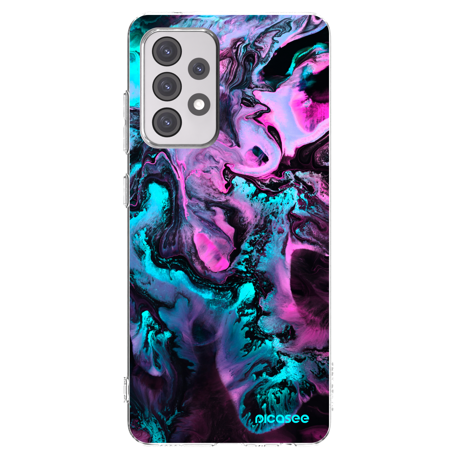 Picasee Samsung Galaxy A52 5G A525F Hülle - Transparentes Silikon - Lean