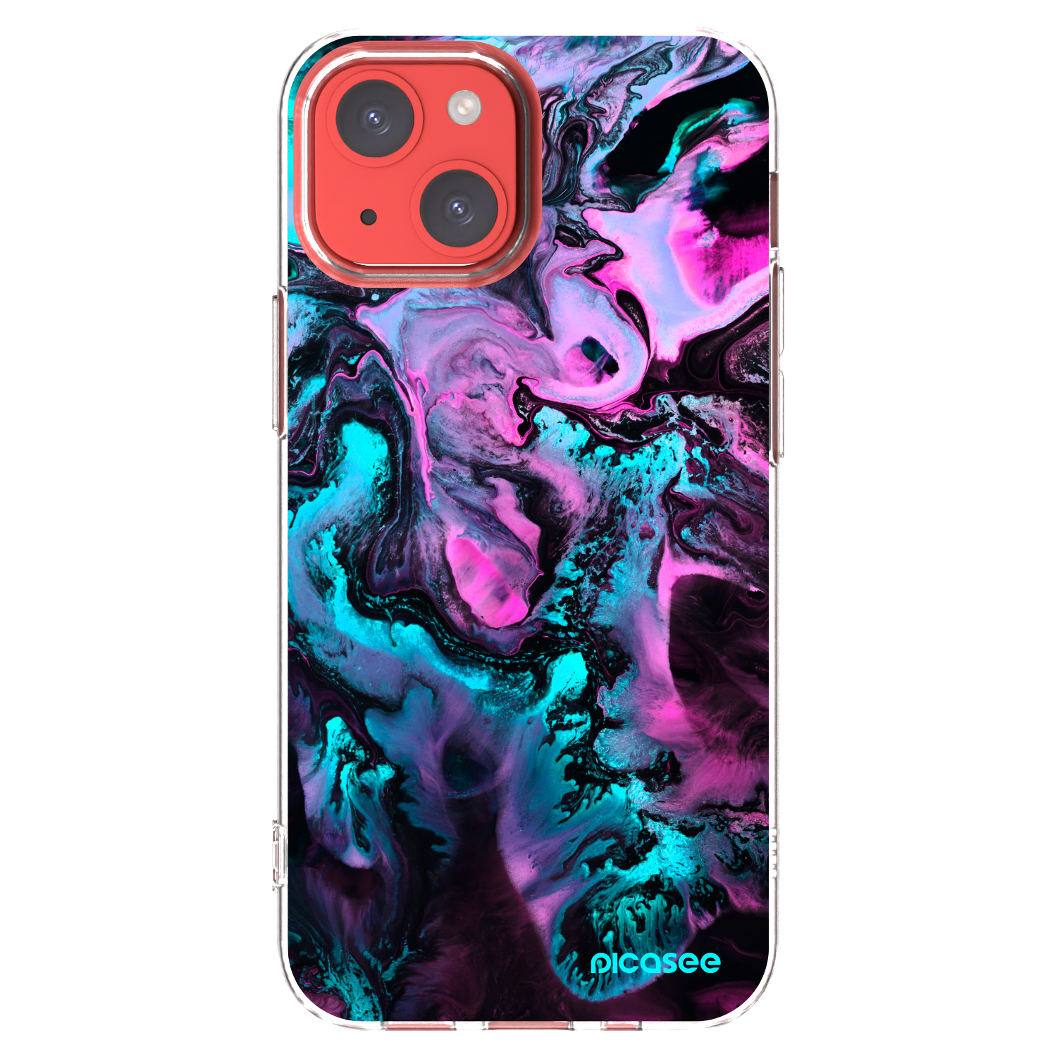 Picasee Apple iPhone 13 mini Hülle - Transparentes Silikon - Lean