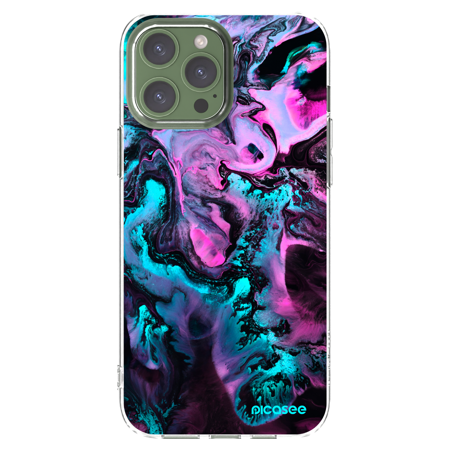 Picasee Apple iPhone 13 Pro Max Hülle - Transparentes Silikon - Lean