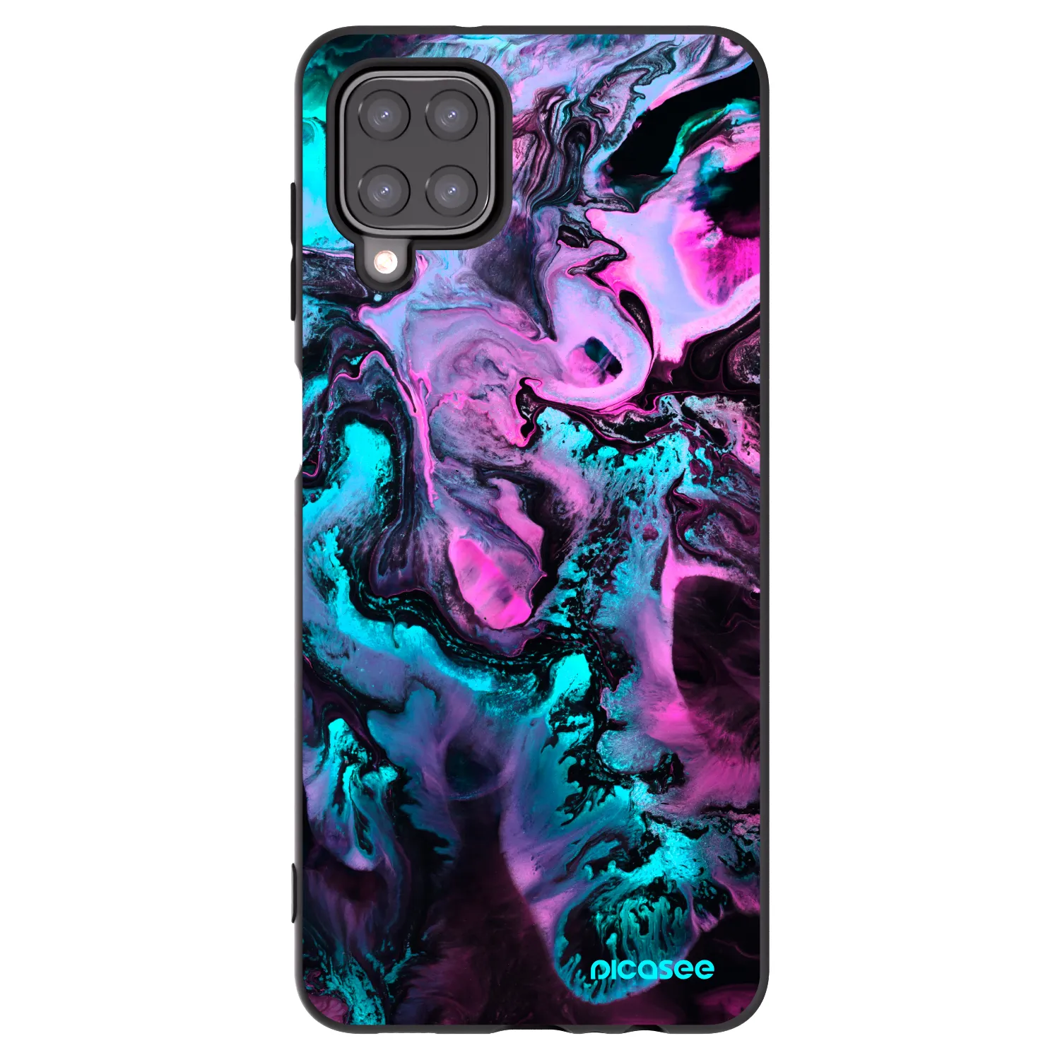 Picasee Samsung Galaxy M12 M127F Hülle - Schwarzes Silikon - Lean
