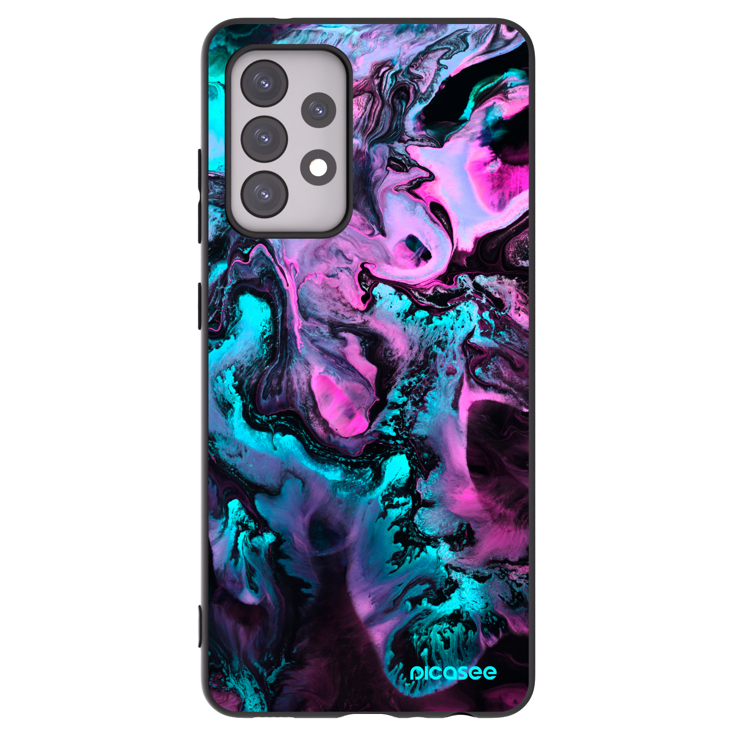 Picasee Samsung Galaxy A52s 5G A528B Hülle - Schwarzes Silikon - Lean