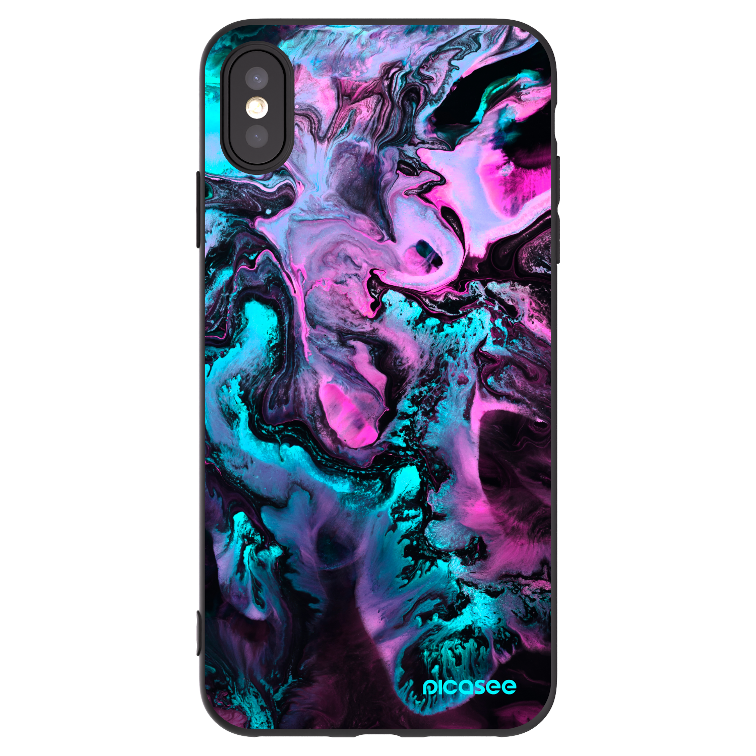 Picasee Apple iPhone XS Max Hülle - Schwarzes Silikon - Lean