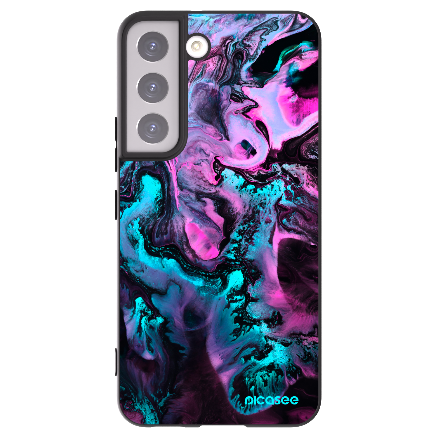 Picasee Samsung Galaxy S22 5G Hülle - Schwarzes Silikon - Lean