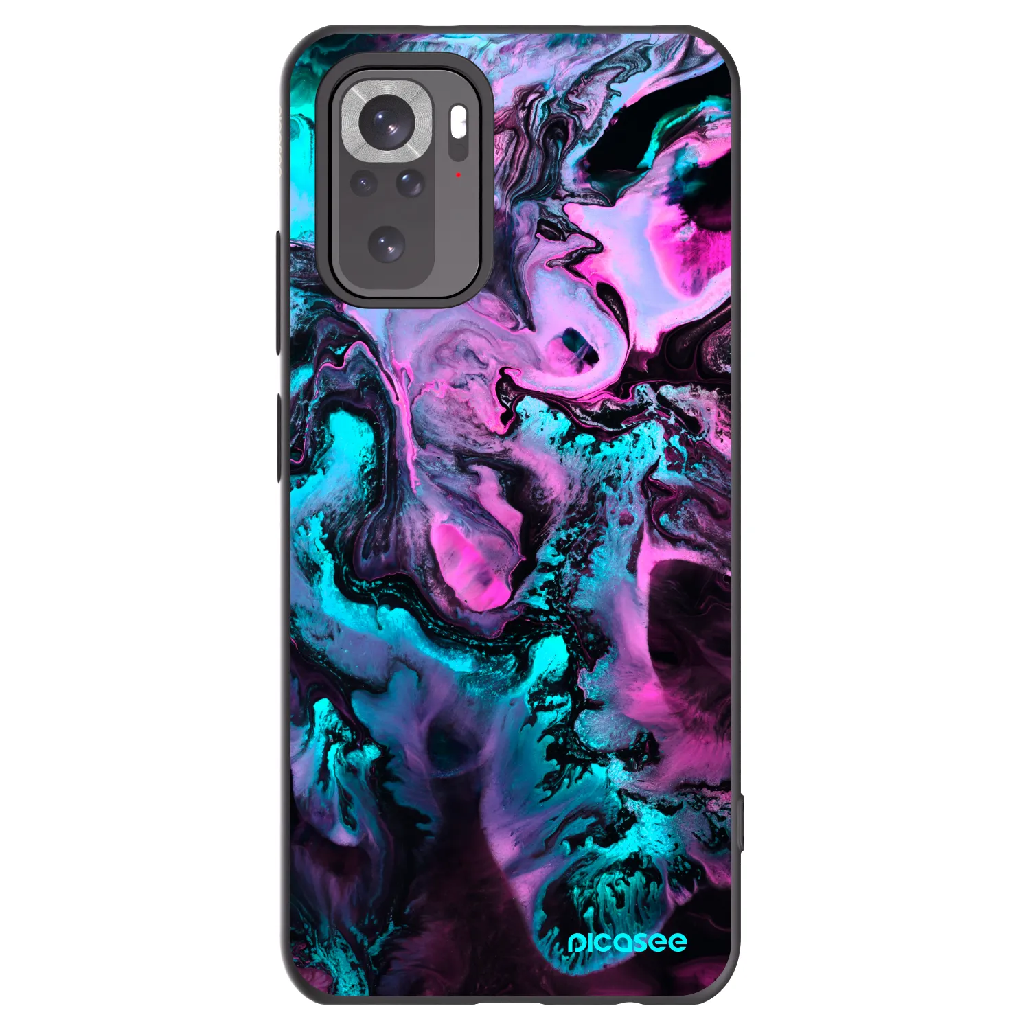 Picasee Xiaomi Redmi Note 11S 4G Hülle - Schwarzes Silikon - Lean