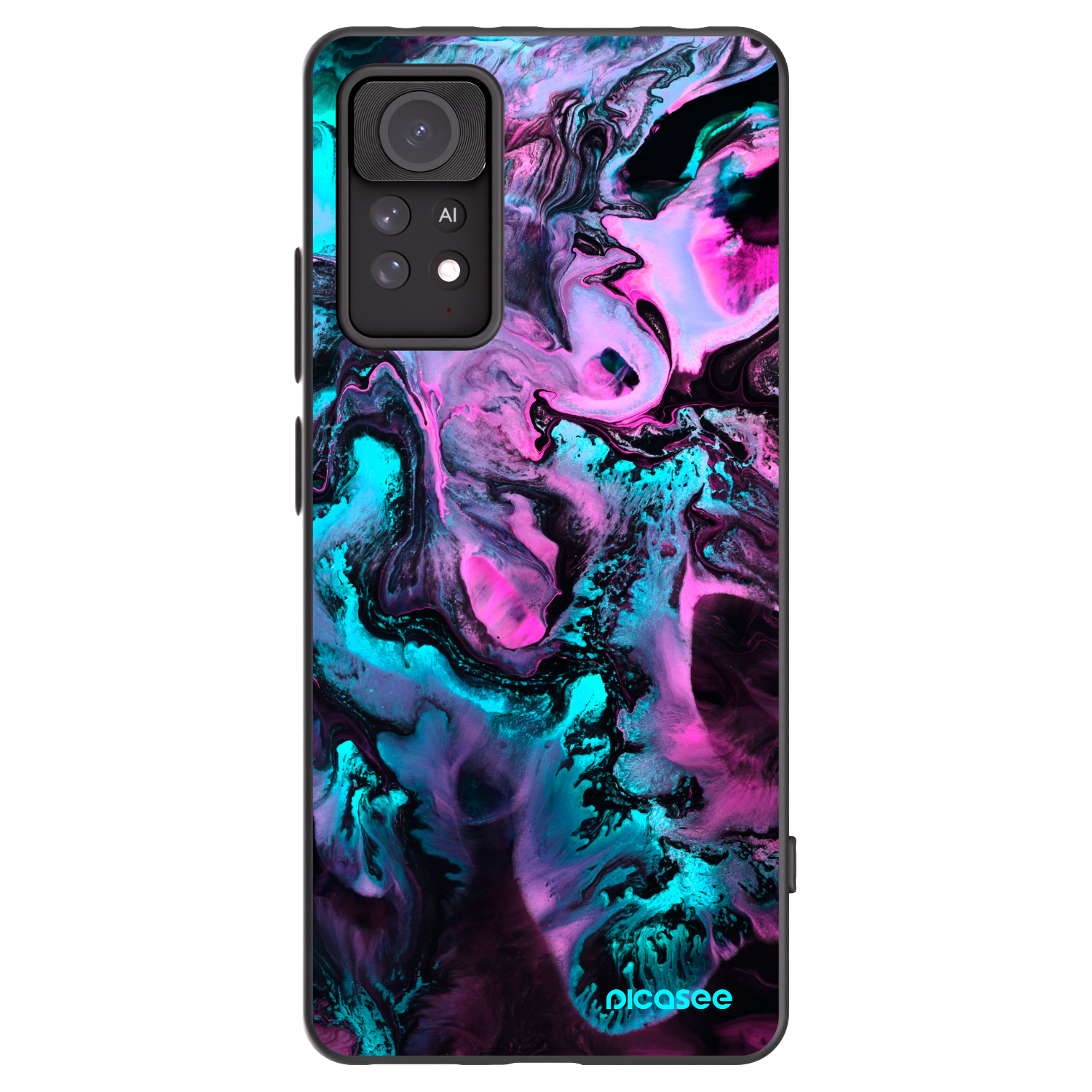 Picasee Xiaomi Redmi Note 11 Pro Hülle - Schwarzes Silikon - Lean