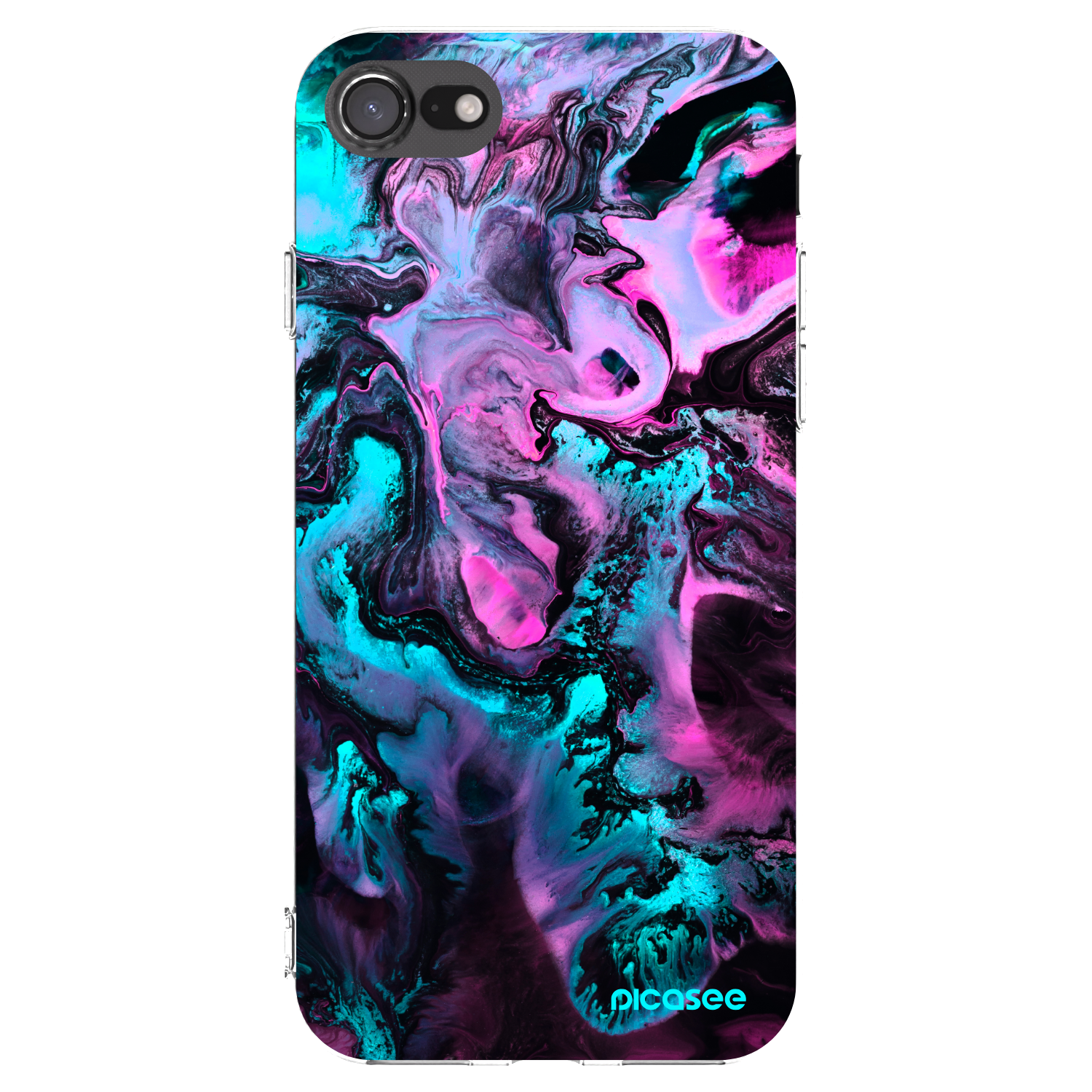 Picasee Apple iPhone SE 2022 Hülle - Transparentes Silikon - Lean