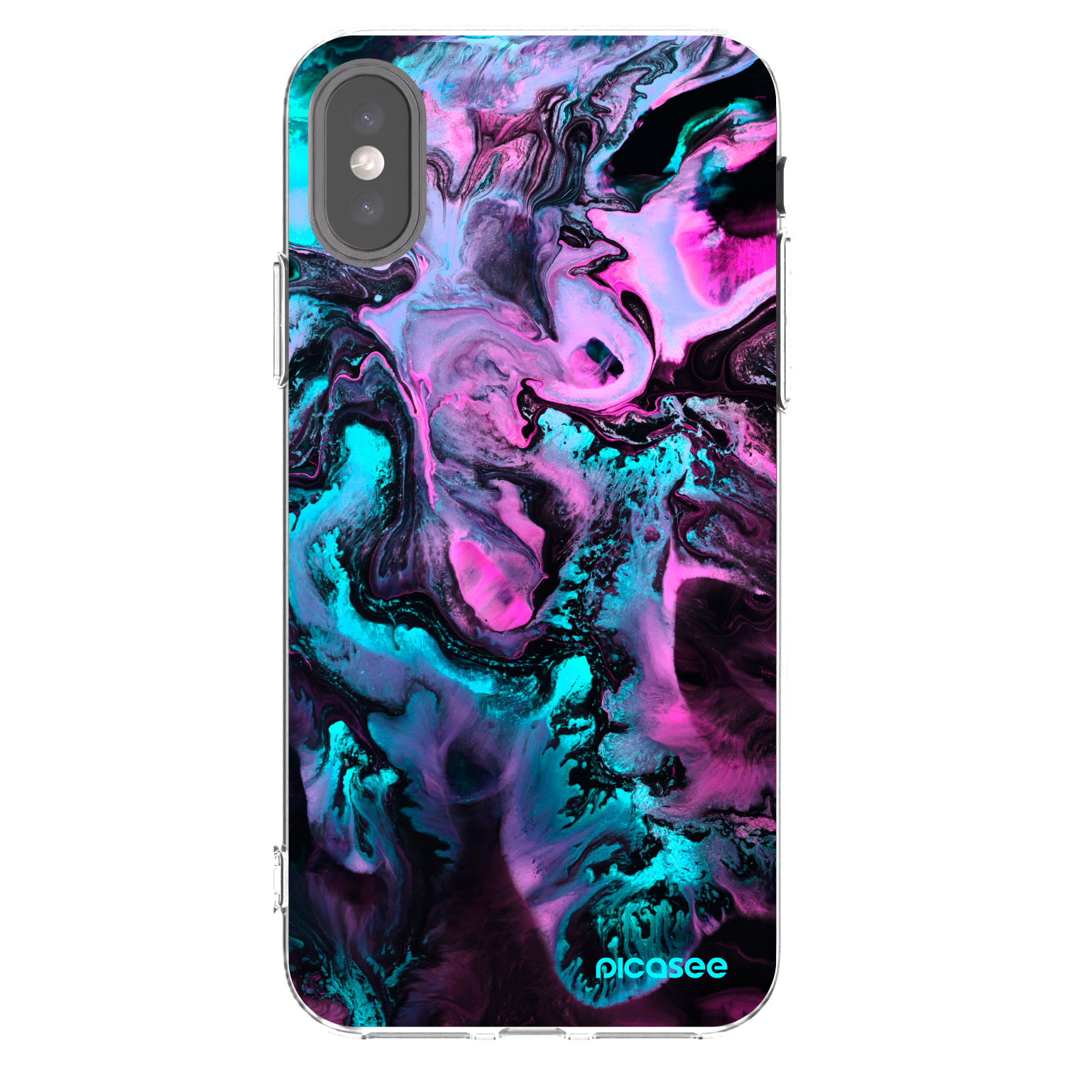 Picasee Apple iPhone X/XS Hülle - Transparentes Silikon - Lean