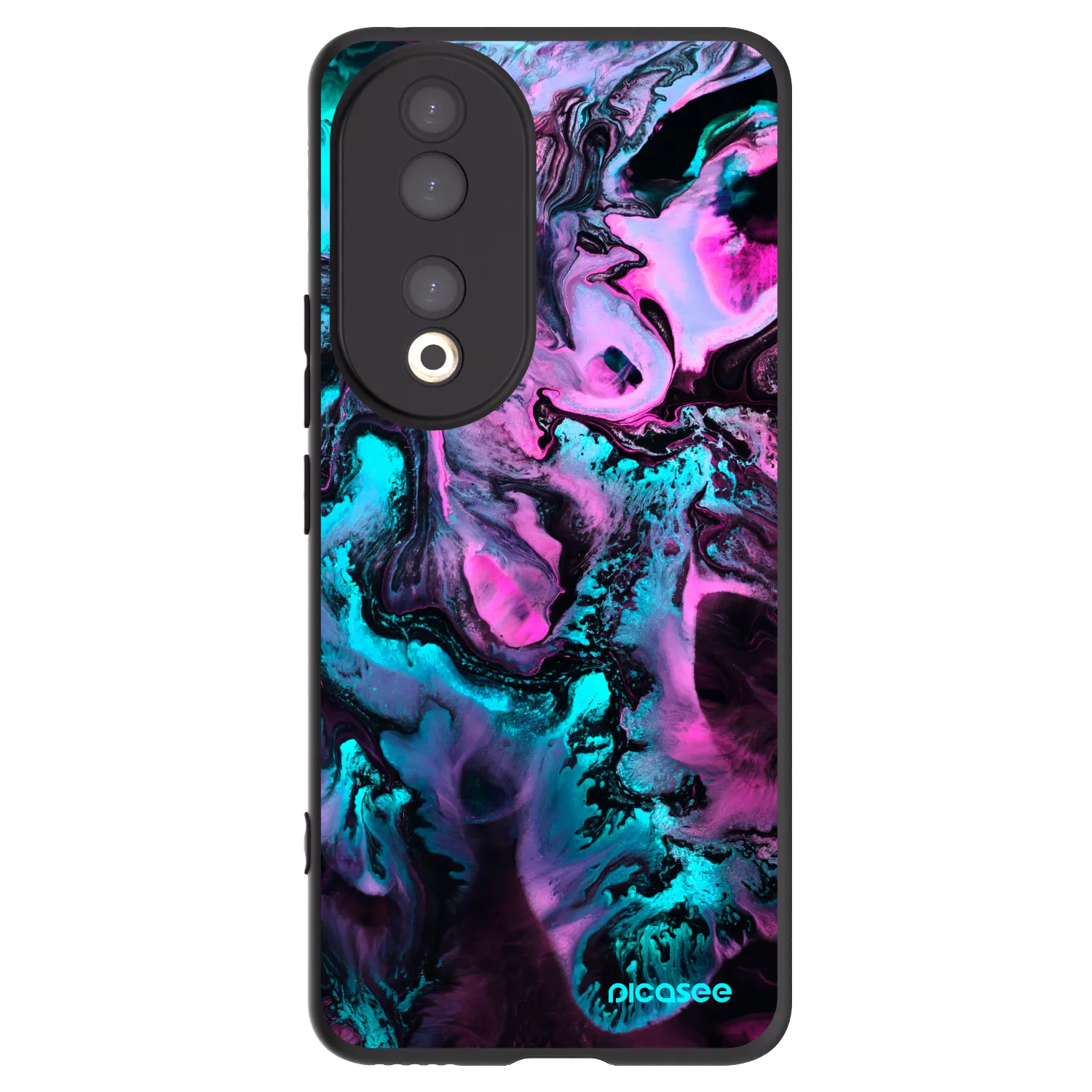 Picasee Honor 90 5G Hülle - Schwarzes Silikon - Lean