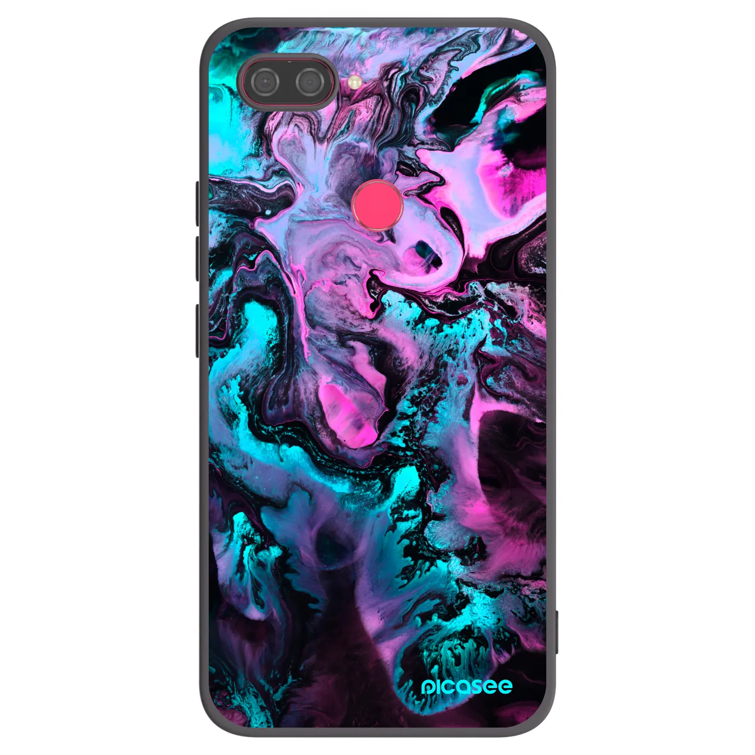 Picasee Xiaomi Mi 8 Lite Hülle - Schwarzes Silikon - Lean