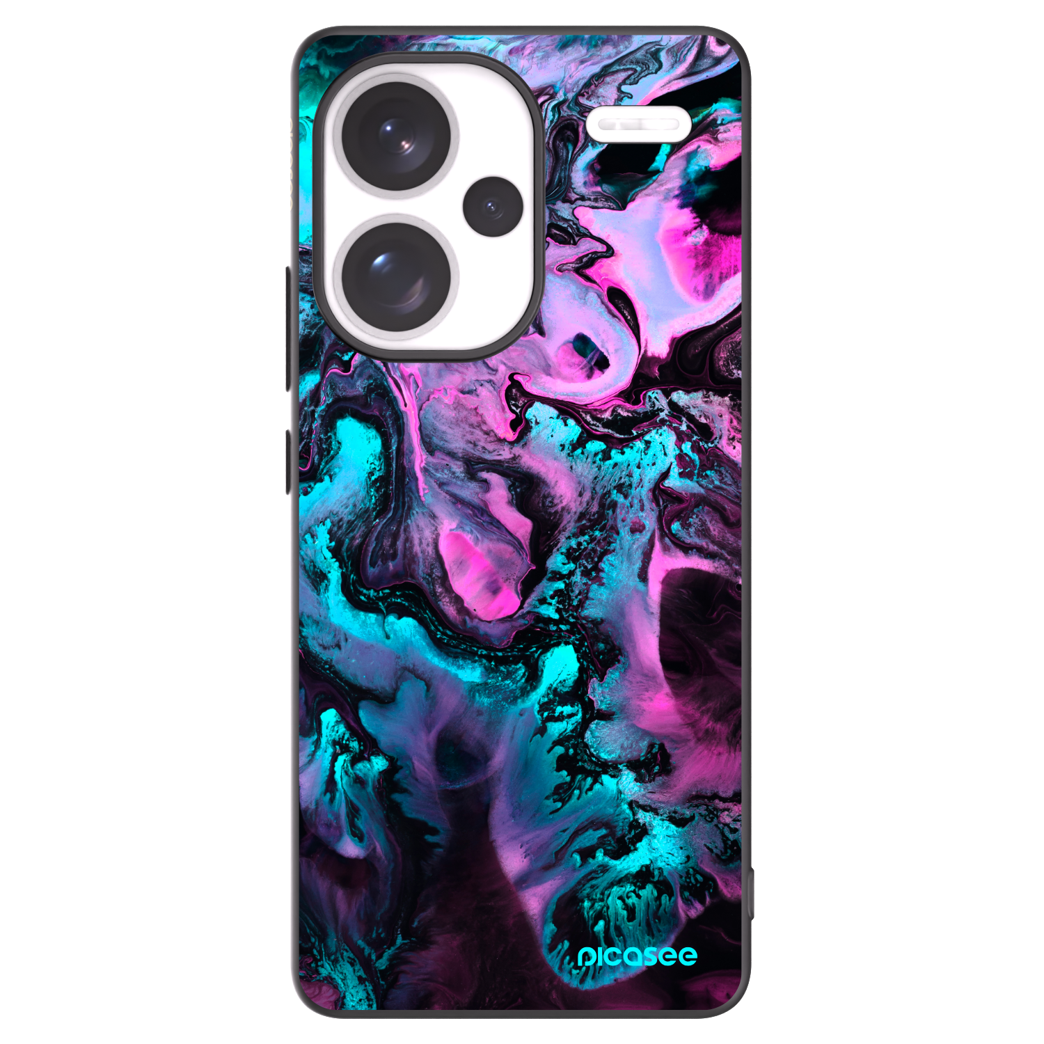 Picasee Xiaomi Redmi Note 13 Pro+ 5G Hülle - Schwarzes Silikon - Lean