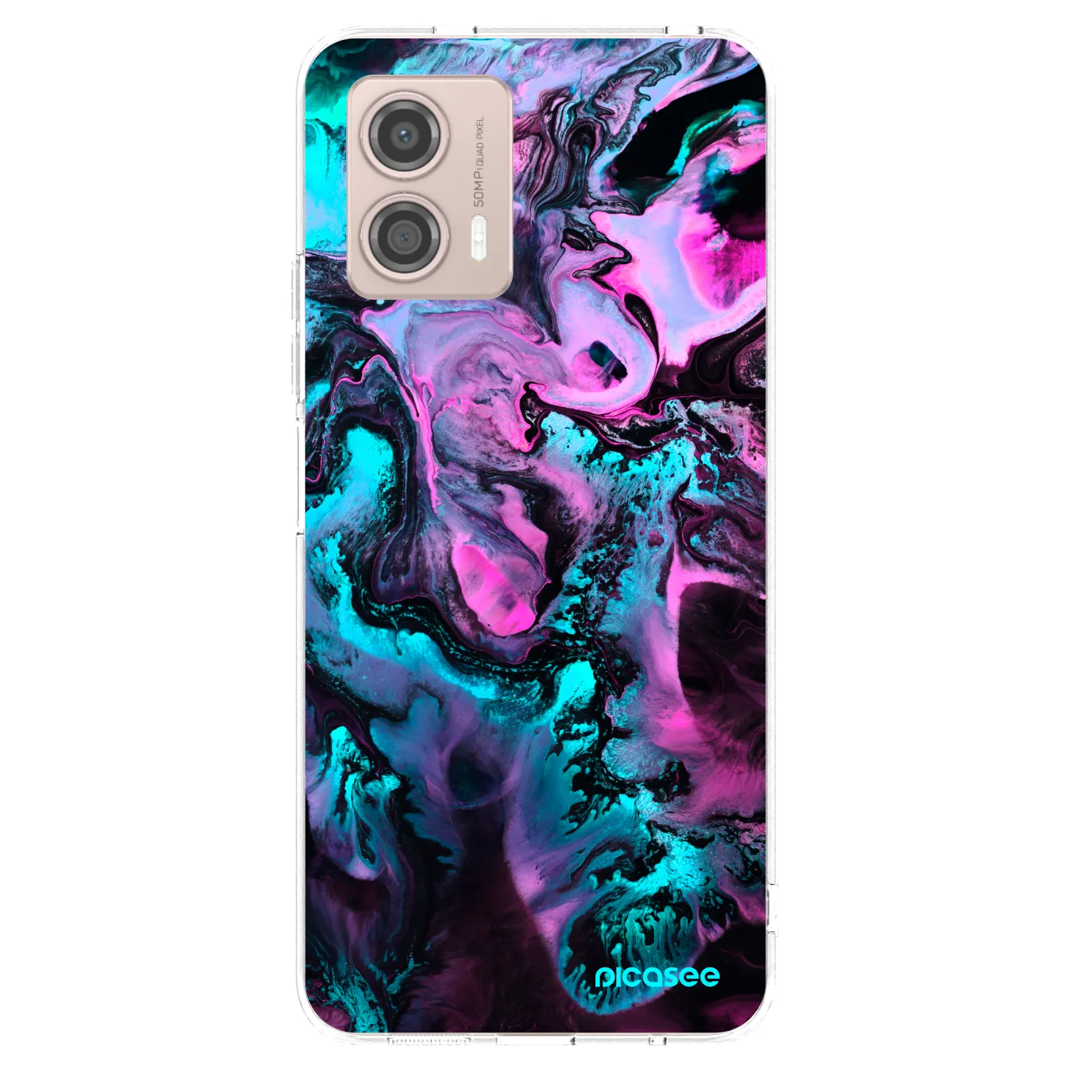 Picasee Motorola Moto G53 5G Hülle - Transparentes Silikon - Lean