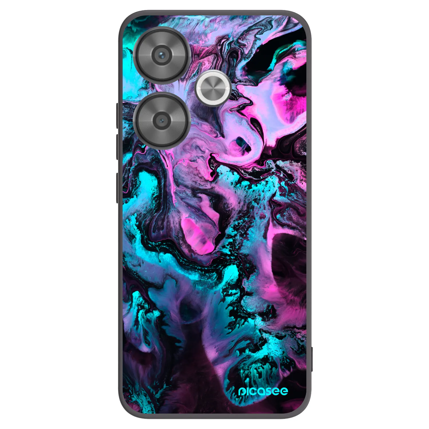 Picasee Xiaomi Poco F6 Hülle - Schwarzes Silikon - Lean