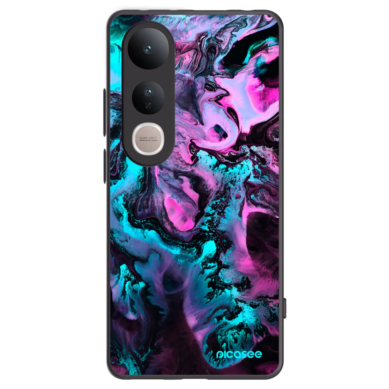 Picasee Vivo V50 Lite 5G Hülle - Schwarzes Silikon - Lean