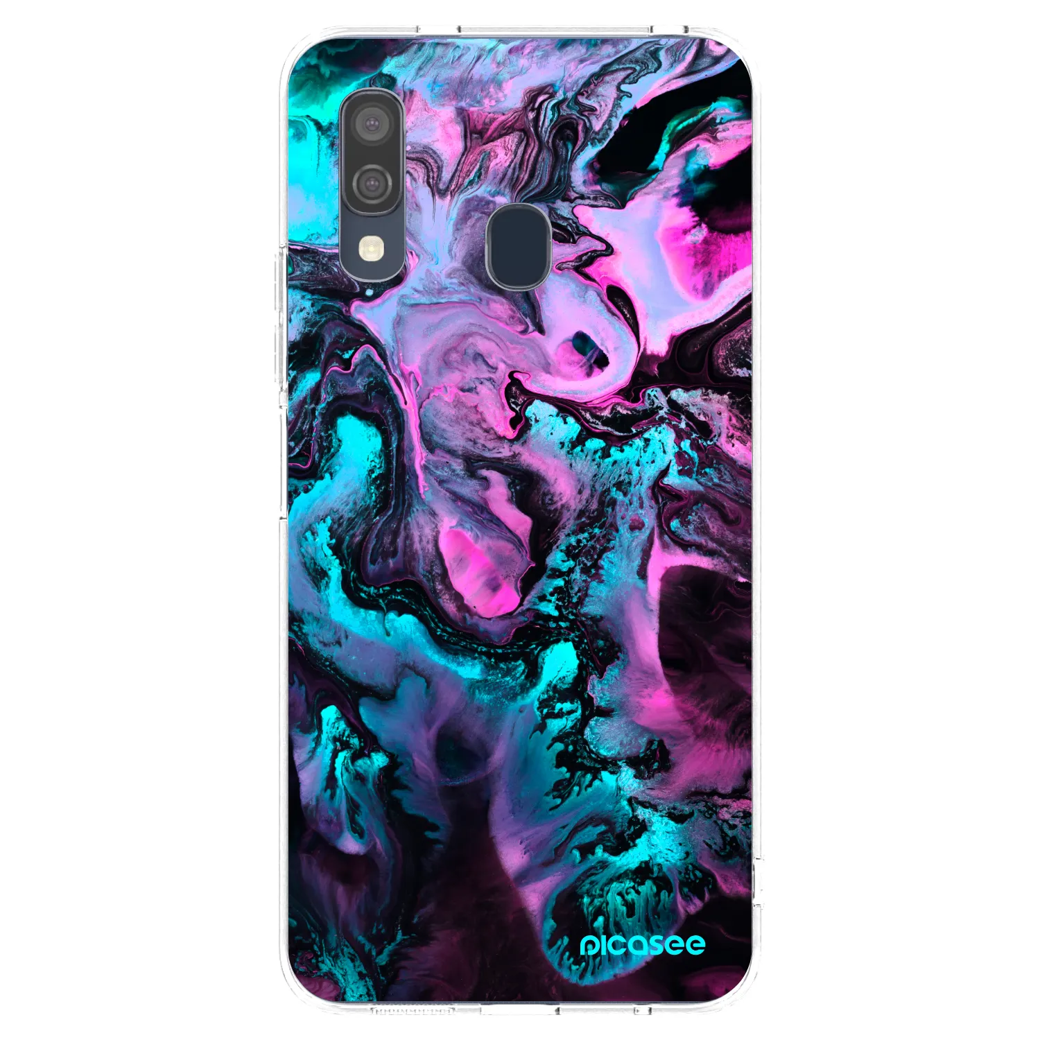 Picasee Samsung Galaxy A40 A405F Hülle - Transparentes Silikon - Lean