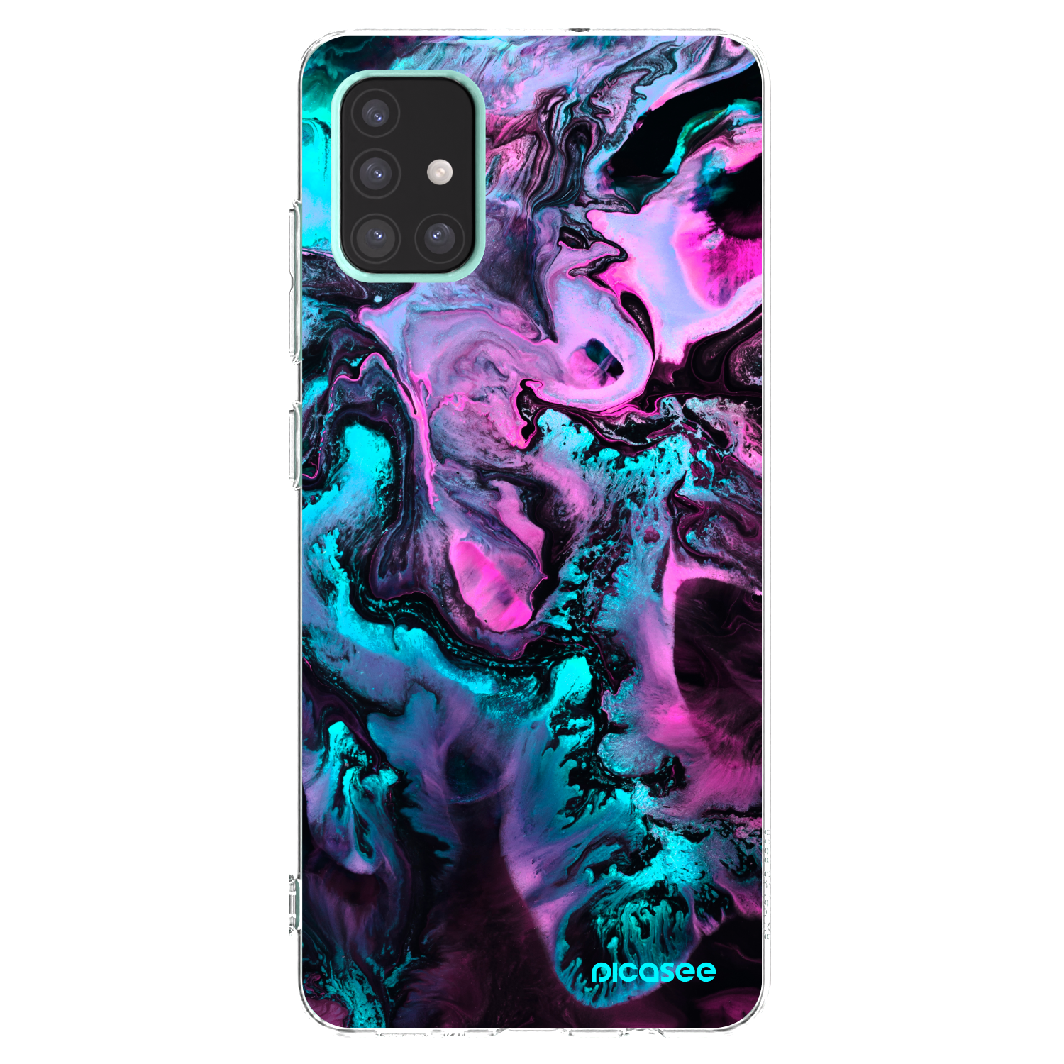 Picasee Samsung Galaxy A51 A515F Hülle - Transparentes Silikon - Lean