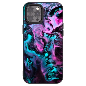 Picasee Apple iPhone 12 Pro Max Hülle - Schwarzes Silikon - Lean