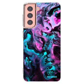 Picasee Samsung Galaxy S21 5G G991B Hülle - Transparentes Silikon - Lean