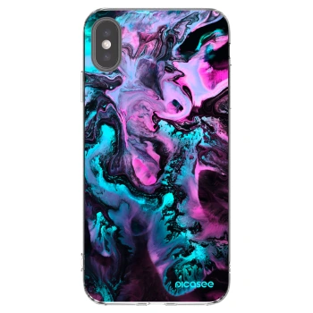 Picasee Apple iPhone XS Max Hülle - Transparentes Silikon - Lean