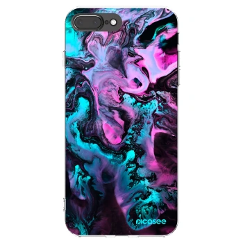 Picasee Apple iPhone 8 Plus Hülle - Transparentes Silikon - Lean