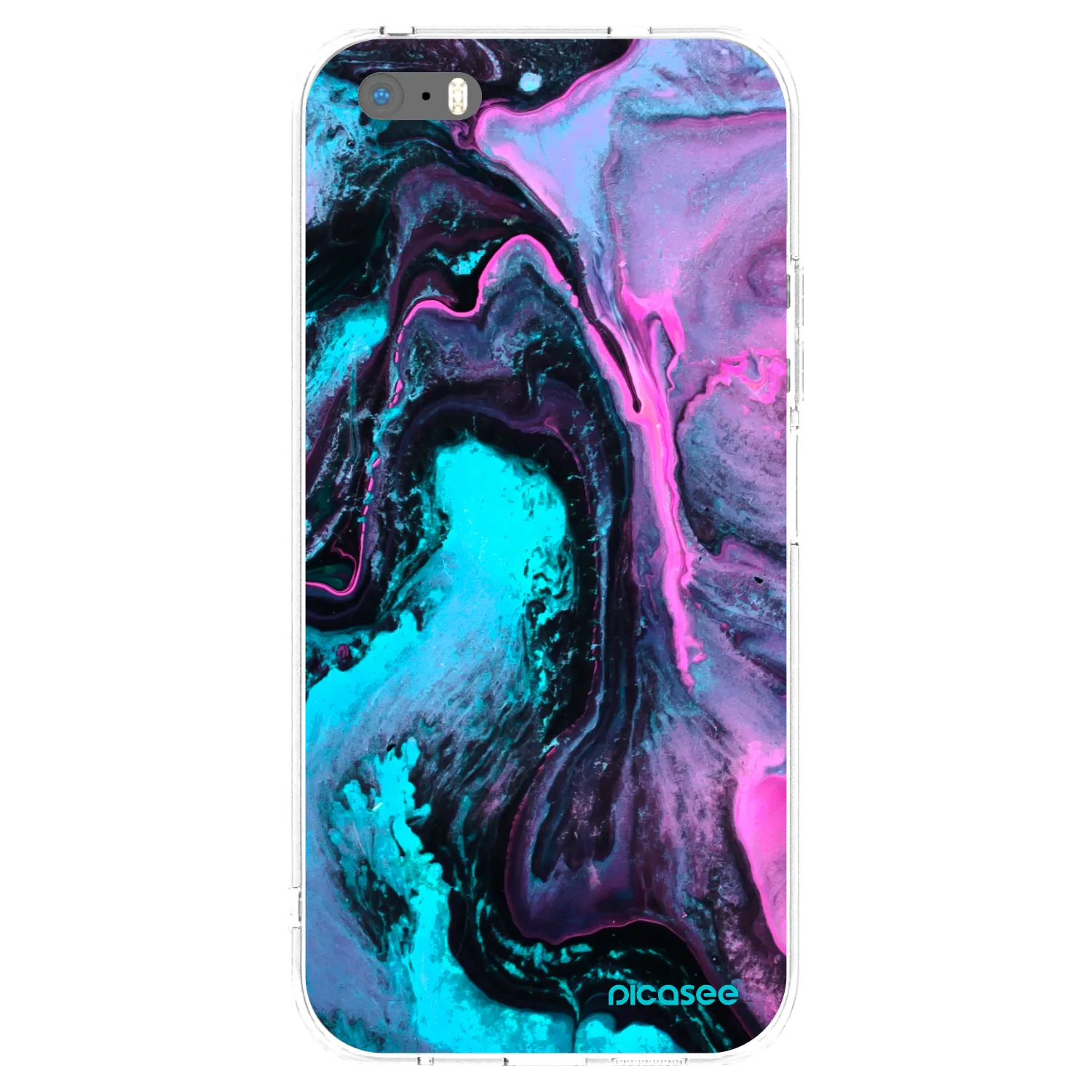 Picasee Apple iPhone 5/5S/SE Hülle - Transparentes Silikon - Lean 2