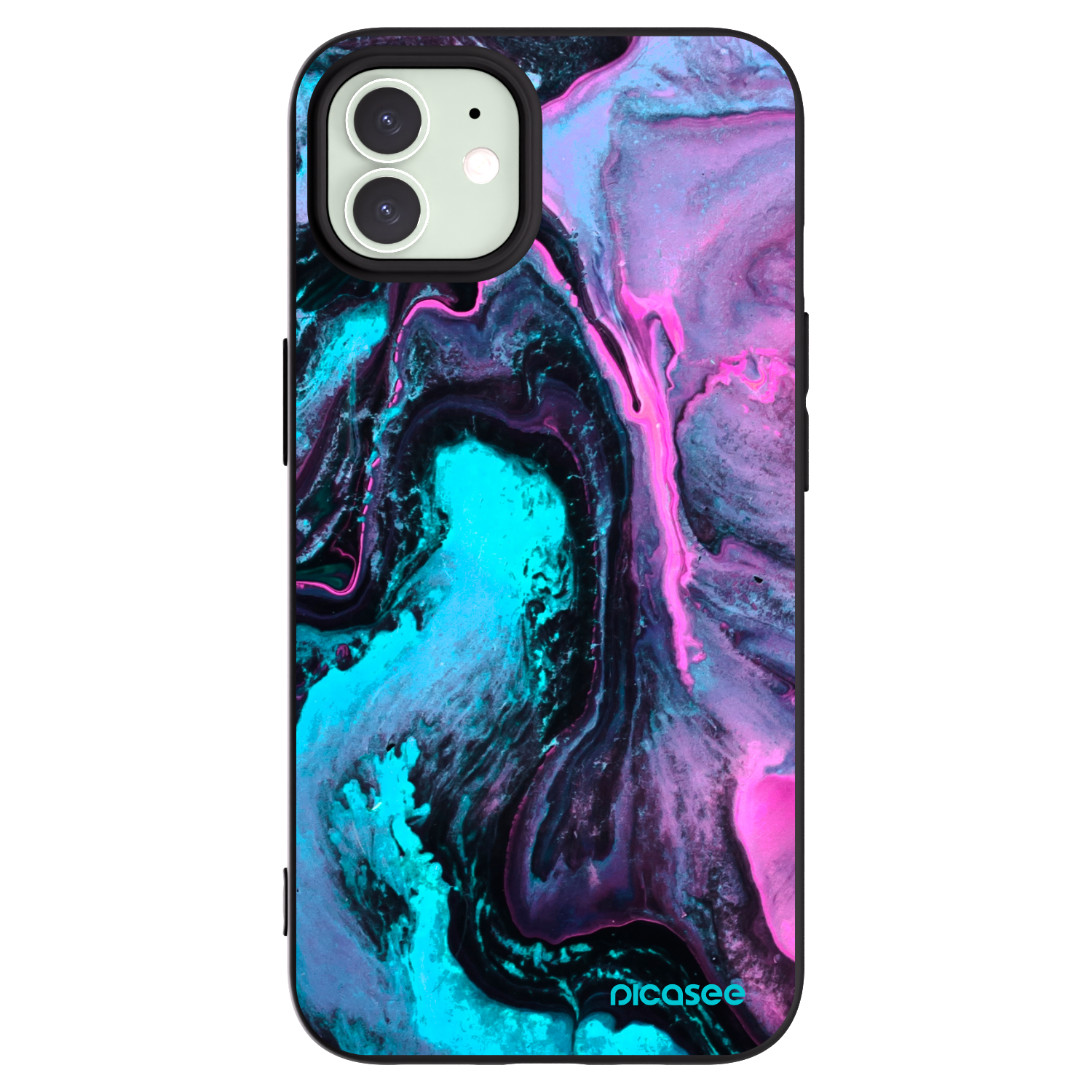 Picasee Apple iPhone 12 Hülle - Schwarzes Silikon - Lean 2