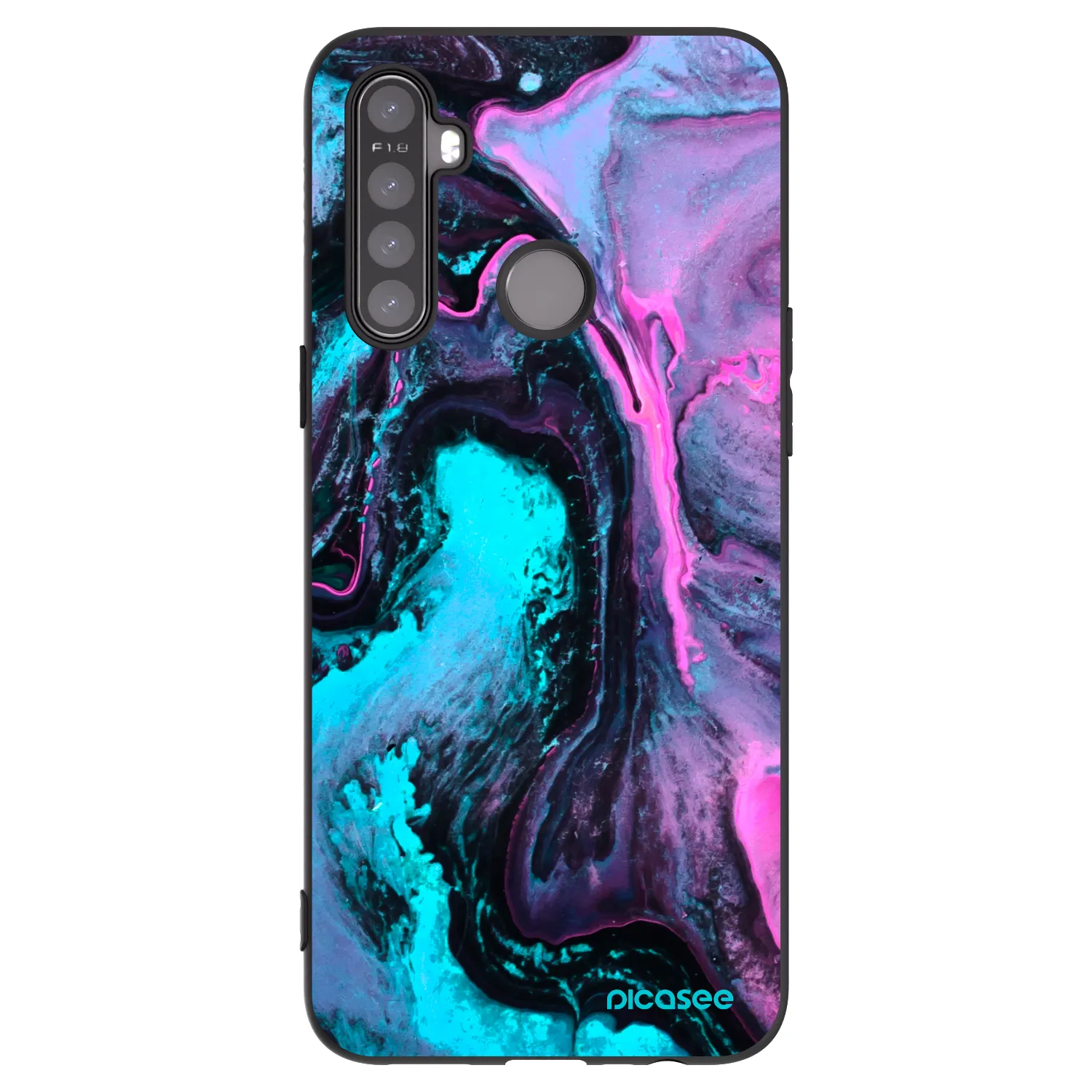 Picasee Realme 6i Hülle - Schwarzes Silikon - Lean 2
