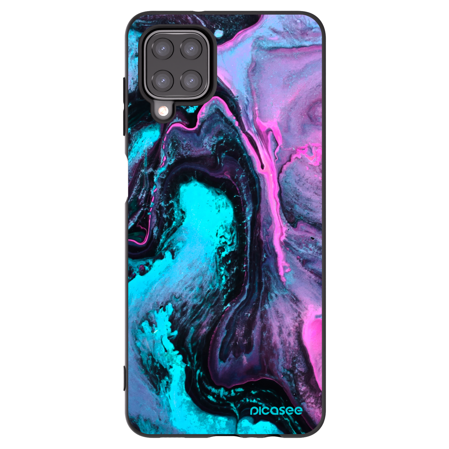 Picasee Samsung Galaxy A12 A125F Hülle - Schwarzes Silikon - Lean 2