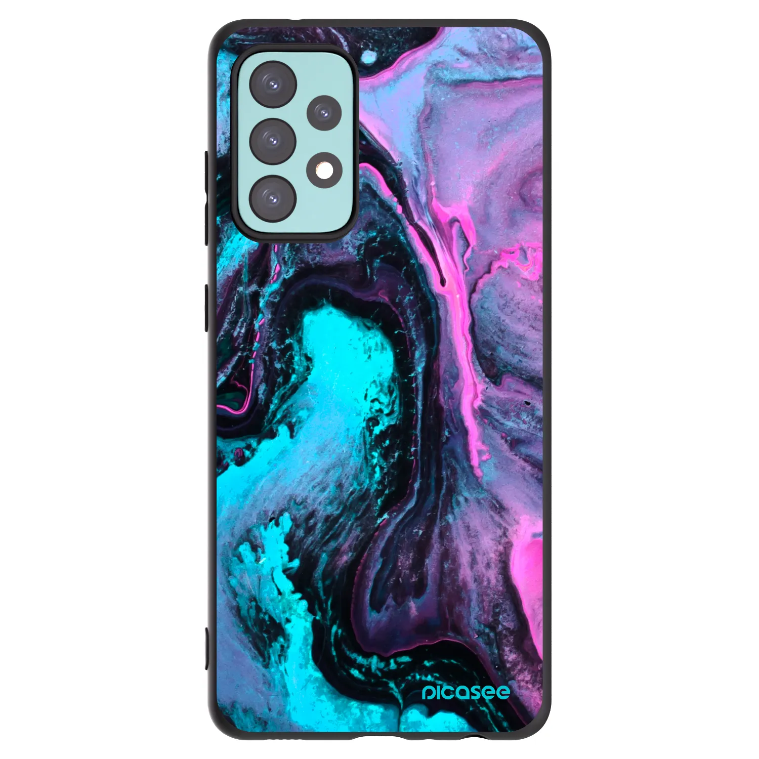 Picasee Samsung Galaxy A72 A725F Hülle - Schwarzes Silikon - Lean 2