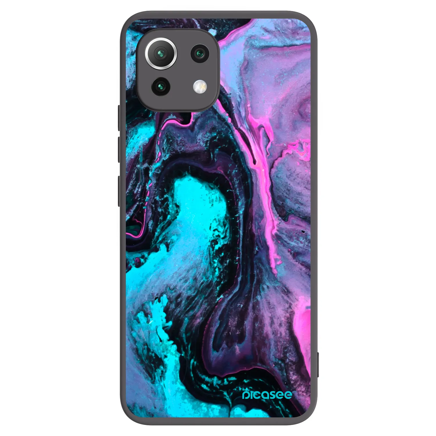 Picasee Xiaomi 11 Lite 5G NE Hülle - Schwarzes Silikon - Lean 2
