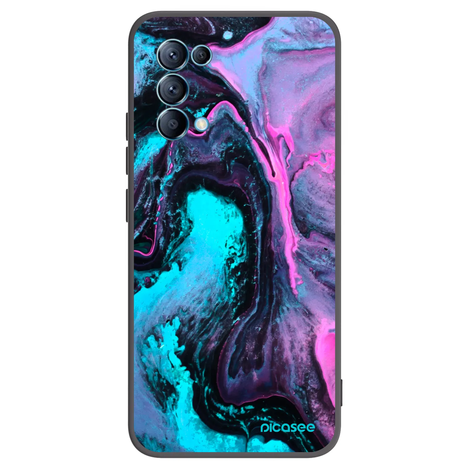 Picasee OPPO Reno 5 5G Hülle - Schwarzes Silikon - Lean 2