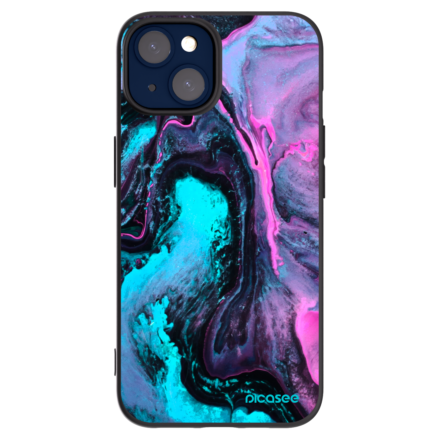 Picasee Apple iPhone 14 Hülle - Schwarzes Silikon - Lean 2