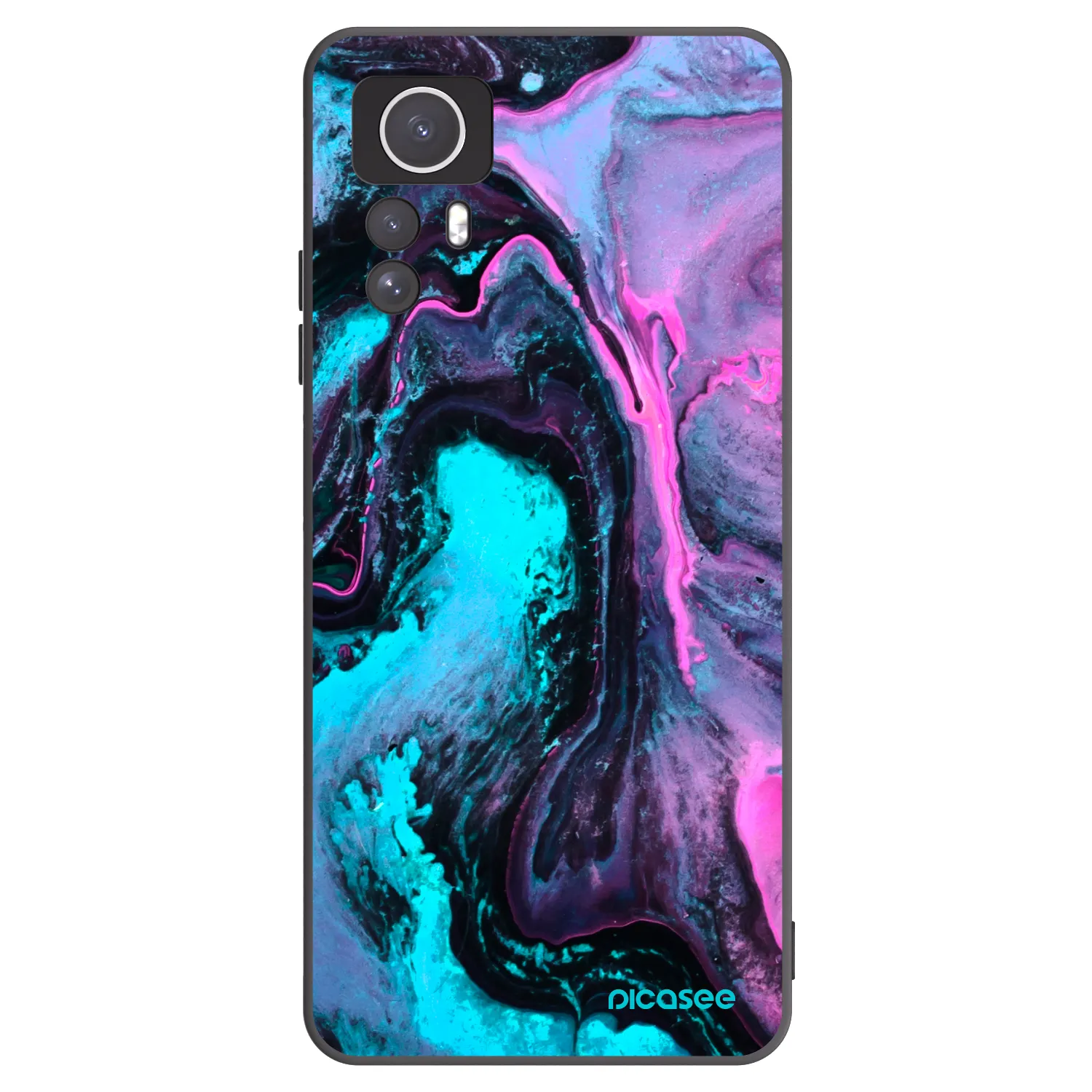 Picasee Xiaomi Redmi Note 12S Hülle - Schwarzes Silikon - Lean 2